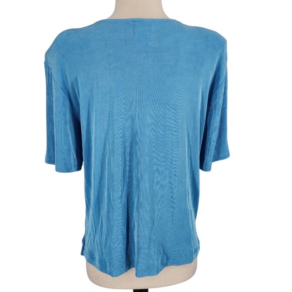 Vintage Santana Knit Short Sleeve Blouse Top Size Medium - Picture 4 of 5